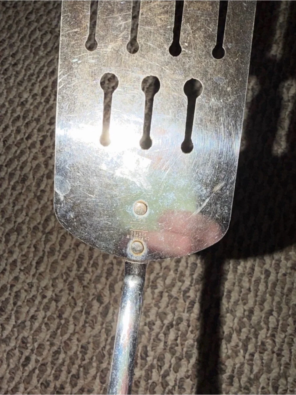 Black Stainless Steel Slotted Turner Spatula - Home Kitchen